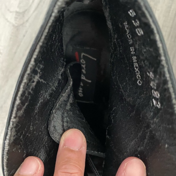 Black Leather Ankle Boots - Picture 4 of 6